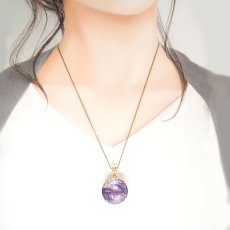 画像5: アメジスト ペンダントトップ ラウンドカット SV925 ブラジル産 【一点物】 amethyst 2月誕生石 紫水晶 天然石 パワーストーン カラーストーン (5)