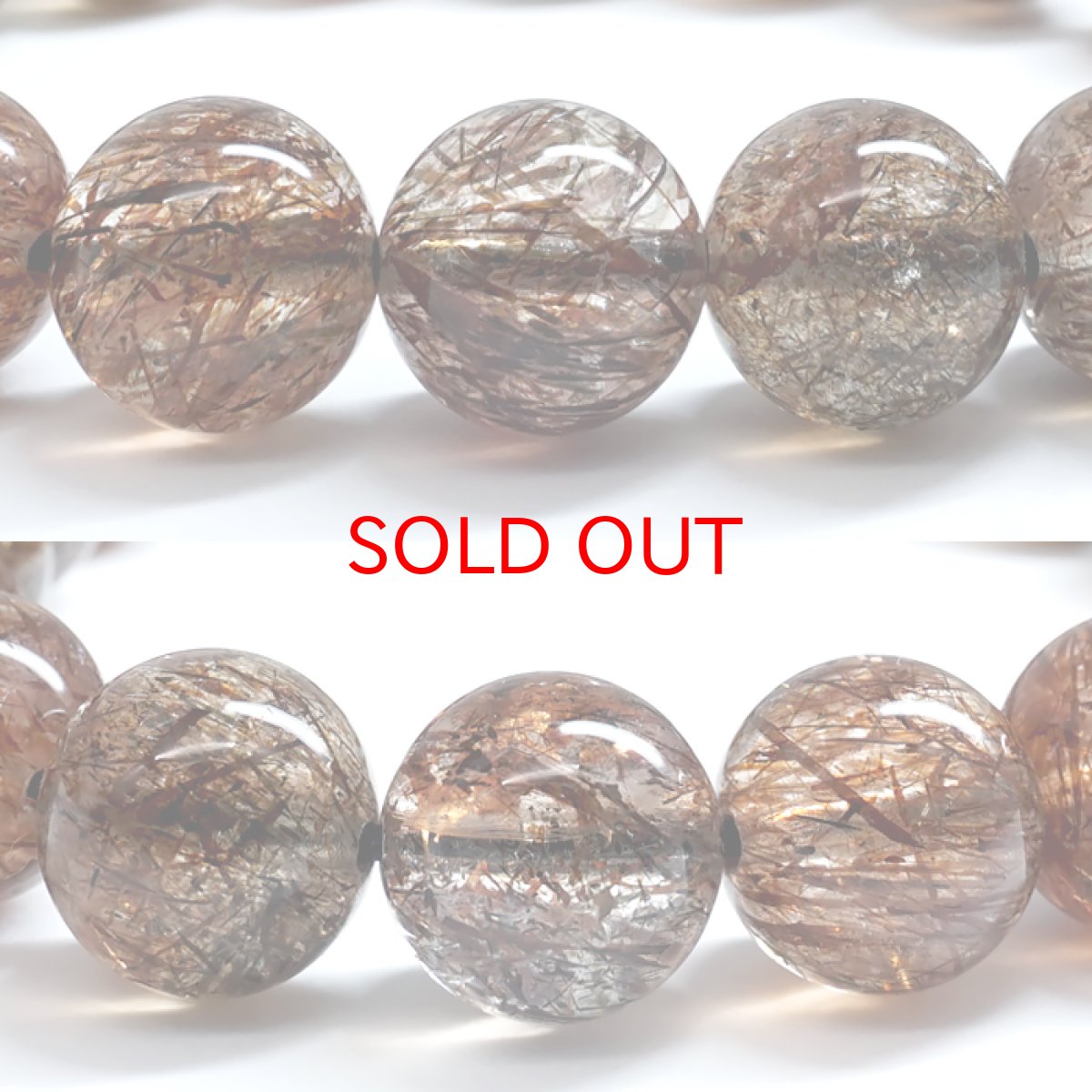 画像2: スーパールチル 11.5mm ブレスレット ブラジル産 【一点もの】 フォリエーテッドマイカインクォーツ Super rutile マイカ 雲母 鉱物 浄化 お守り パワーストーン 天然石 パワーストーン (2)