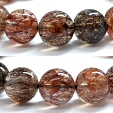 画像2: スーパールチル 11mm ブレスレット ブラジル産 【一点もの】 フォリエーテッドマイカインクォーツ Super rutile マイカ 雲母 鉱物 浄化 お守り パワーストーン 天然石 パワーストーン (2)