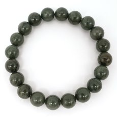 画像3: 出雲碧玉 緑 ブレスレット 10mm 島根県産 IZUMO Jasper 出雲 神話 歴史 日本銘石 天然石 パワーストーン カラーストーン (3)