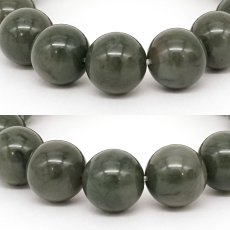 画像2: 出雲碧玉 緑 ブレスレット 12mm 島根県産 IZUMO Jasper 出雲 神話 歴史 日本銘石 天然石 パワーストーン カラーストーン (2)
