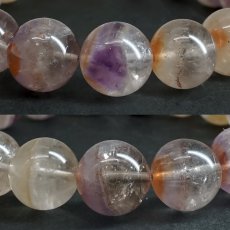 画像2: ドリームコートレムリアン 12.5mm ブレスレット ブラジル・ゴイアス産 【一点もの】 Dream coat Lemurian レムリアンシード 水晶 鉱物 浄化 お守り ヒーリング パワーストーン 天然石 (2)