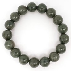 画像3: 出雲碧玉 緑 ブレスレット 12mm 島根県産 IZUMO Jasper 出雲 神話 歴史 日本銘石 天然石 パワーストーン カラーストーン (3)