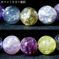 画像3: ミックスマイカ 9mm ブレスレット ブラジル産 【一点もの】 mixed mica マイカ 雲母 マルチカラー パープル 鉱物 浄化 お守り パワーストーン 天然石 パワーストーン (3)