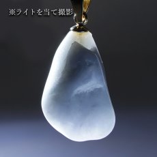 画像3: 糸魚川翡翠 ラベンダー ペンダントトップ 新潟県産 【一点物】 ITOIGAWA Jade ステンレス 日本銘石 国石 希少 糸魚川ひすい お守り 浄化 天然石 パワーストーン カラーストーン (3)