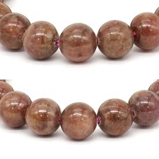 画像2: 稲倉ロードクロサイト ブレスレット チョコレート 10mm 【一点物】 北海道産 INAKURA Rhodochrosite 積丹半島 稲倉石鉱山 菱マンガン鉱 日本銘石 天然石 パワーストーン カラーストーン (2)
