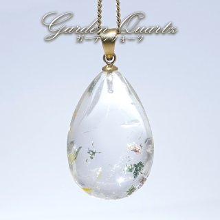 超ビッグ ガーデンクォーツ 雫型 苔水晶 庭園水晶 パワースートン 原石