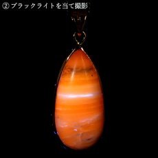 画像4: 北海道蛍光オパール ペンダントトップ 北海道産 SV925 【一点もの】 Hokkaido Opal 北海道石 蛍光 フクリン 覆輪 天然石 パワーストーン カラーストーン (4)