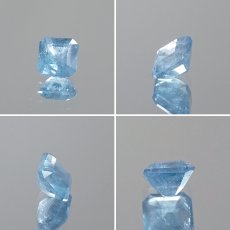画像2: ユークレース ルース 0.95ct スクエアカット コロンビア産 【 一点もの 】 Euclase ベリル 希少石 レア 裸石 天然石 パワーストーン カラーストーン (2)