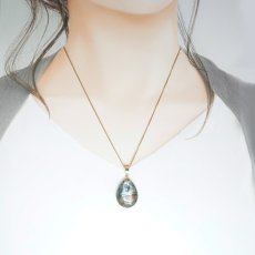 画像3: ゴールデンラブラドライト ペンダントトップ ドロップ マダガスカル産 【一点もの】ステンレス Labradorite 亜灰長石 天然石 パワーストーン カラーストーン (3)