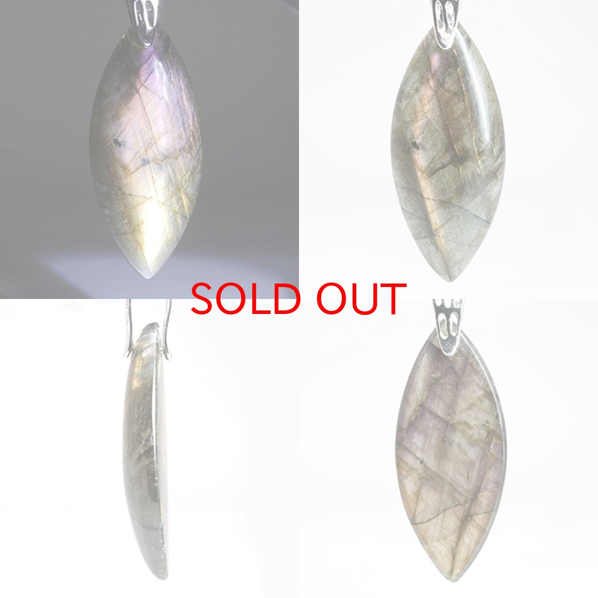 画像2: 【20%OFFセール】 ゴールデンラブラドライト ペンダントトップ マダガスカル産 【一点もの】ステンレス Aカン Labradorite 曹灰長石 天然石 パワーストーン カラーストーン (2)