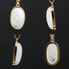 画像2: 飛鳥桜水晶 ペンダントトップ SV925 奈良県産 【一点もの】 ASUKA SAKURA Quartz 覆輪 フクリン 国産水晶 日本銘石 お守り 浄化 天然石 パワーストーン カラーストーン (2)