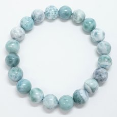 画像3: パープルラリマー 10mm ブレスレット【一点物】ドミニカ産 Purple Larimar ラリマー 希少 紫 天然石 パワーストーン カラーストーン (3)