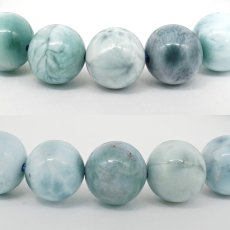 画像2: パープルラリマー 9mm ブレスレット【一点物】ドミニカ産 Purple Larimar ラリマー 希少 紫 天然石 パワーストーン カラーストーン (2)