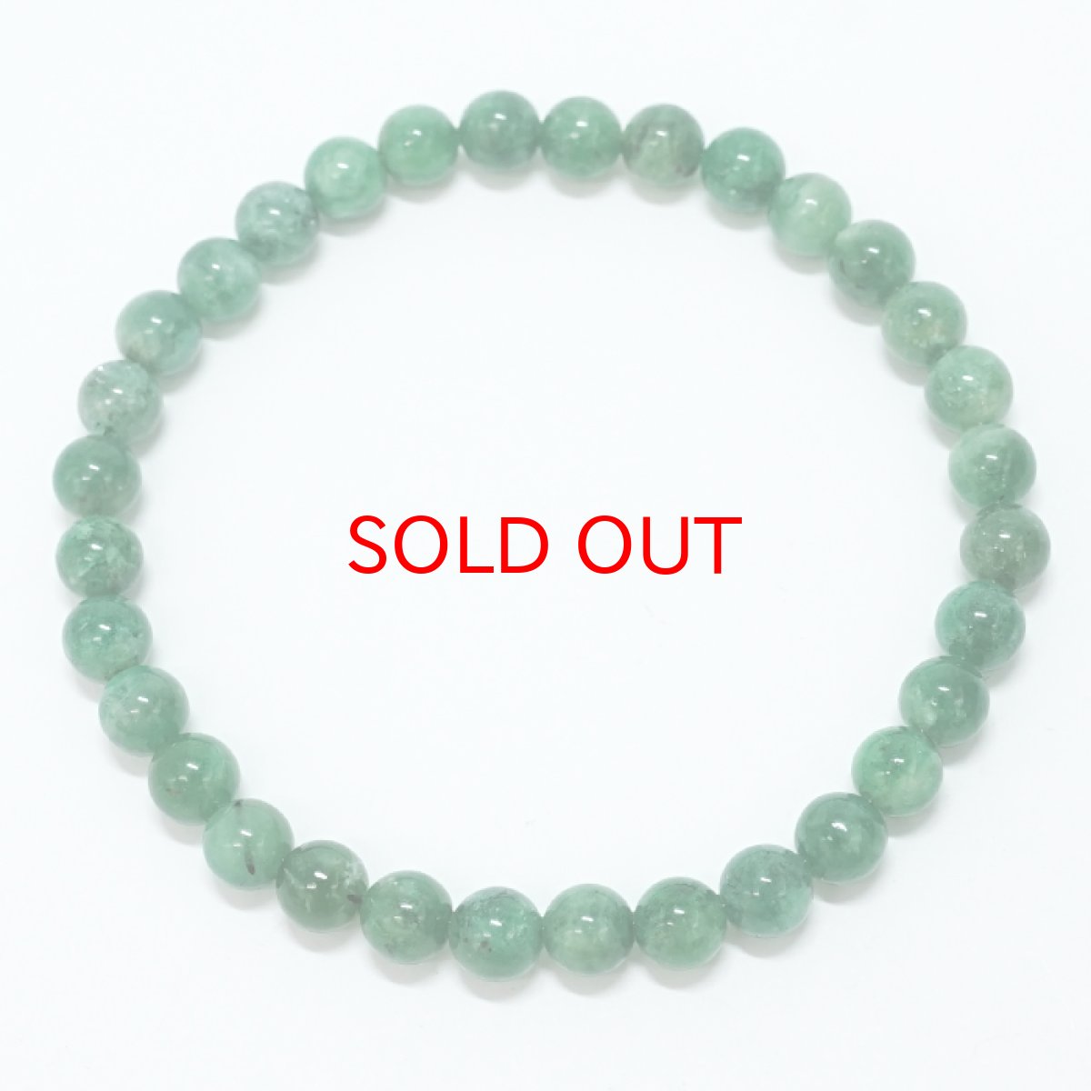 画像4: エメラルド 6mm ブレスレット【一点物】ブラジル産 emerald 裸石 緑柱石 5月誕生石 天然石 パワーストーン カラーストーン (4)