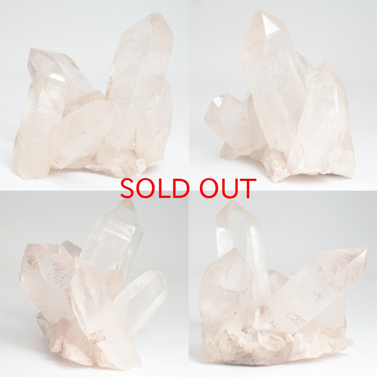 画像2: マニカラン水晶 クラスター ヒマラヤ産 【一点物】 Manikarn Quartz 原石 ピンク 水晶 クォーツ 透明度 ヒマラヤ水晶 ヒーリング 浄化 天然石 パワーストーン (2)