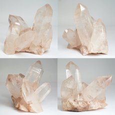 画像2: マニカラン水晶 クラスター ヒマラヤ産 【一点物】 Manikarn Quartz 原石 ピンク 水晶 クォーツ 透明度 ヒマラヤ水晶 ヒーリング 浄化 天然石 パワーストーン (2)