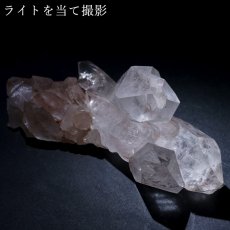 画像7: マニカラン水晶 クラスター ヒマラヤ産 【一点物】 Manikarn Quartz 原石 ピンク 水晶 クォーツ 透明度 ヒマラヤ水晶 ヒーリング 浄化 天然石 パワーストーン (7)