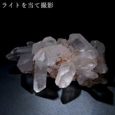 画像8: マニカラン水晶 クラスター ヒマラヤ産 【一点物】 Manikarn Quartz 原石 ピンク 水晶 クォーツ 透明度 ヒマラヤ水晶 ヒーリング 浄化 天然石 パワーストーン (8)