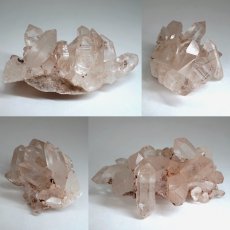 画像2: マニカラン水晶 クラスター ヒマラヤ産 【一点物】 Manikarn Quartz 原石 ピンク 水晶 クォーツ 透明度 ヒマラヤ水晶 ヒーリング 浄化 天然石 パワーストーン (2)