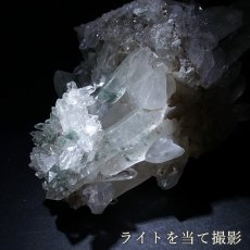 画像5: マニハール水晶 クラスター 188.3g インド・マニハール産 【一点もの】 Manihar Quartz 原石 ヒマラヤ 結晶 お守り 浄化 天然石 パワーストーン カラーストーン (5)