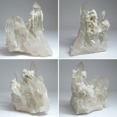 画像2: マニハール水晶 クラスター 329.7g インド・マニハール産 【一点もの】 Manihar Quartz 原石 ヒマラヤ 結晶 お守り 浄化 天然石 パワーストーン カラーストーン (2)