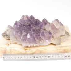 画像9: ファントムアメジスト クラスター 2.6kg ブラジル産【一点物】Phantom Amethyst 台付き 原石 2月誕生石 紫水晶 風水 ヒーリング 浄化 天然石 パワーストーン カラーストーン (9)