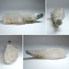 画像2: マニハール水晶 クラスター 305.6g インド・マニハール産 【一点もの】 Manihar Quartz 原石 ヒマラヤ 結晶 お守り 浄化 天然石 パワーストーン カラーストーン (2)