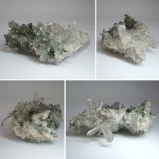 画像2: マニハール水晶 クラスター 332.4g インド・マニハール産 【一点もの】 Manihar Quartz 原石 ヒマラヤ 結晶 お守り 浄化 天然石 パワーストーン カラーストーン (2)