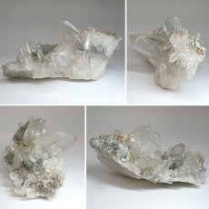 画像2: マニハール水晶 クラスター 300.8g インド・マニハール産 【一点もの】 Manihar Quartz 原石 ヒマラヤ 結晶 お守り 浄化 天然石 パワーストーン カラーストーン (2)