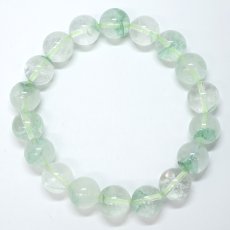 画像4: アップルグリーンファントム ブレスレット 11mm【一点物】マダガスカル産 Apple Green Phantom ファントムクォーツ ファントム水晶 天然石 パワーストーン カラーストーン (4)