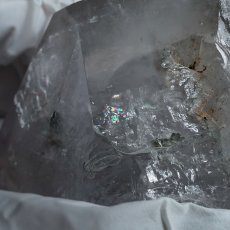 画像5: エレスチャルクォーツ ポリッシュ 381.3g ブラジル産【山梨甲府研磨】一点もの Elestial Quartz 原石 骸骨水晶 パーフェクトストーン お守り 浄化 天然石 パワーストーン (5)