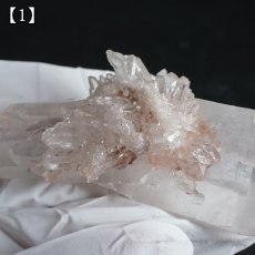 画像4: マニカラン水晶 クラスター ヒマラヤ産 【一点物】 Manikarn Quartz 原石 ピンク 水晶 クォーツ 透明度 ヒマラヤ水晶 ヒーリング 浄化 天然石 パワーストーン (4)