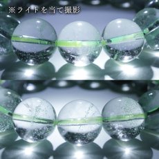 画像3: アップルグリーンファントム ブレスレット 14mm【一点物】マダガスカル産 Apple Green Phantom ファントムクォーツ ファントム水晶 天然石 パワーストーン カラーストーン (3)