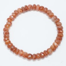 画像3: サンストーン ブレスレット タイヤカット【一点物】インド産 Sunstone 太陽 内包物 輝き 天然石 パワーストーン カラーストーン (3)