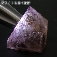 画像7: エレスチャルクォーツ ポリッシュ 123.5g ブラジル産【山梨甲府研磨】一点もの Elestial Quartz 原石 骸骨水晶 パーフェクトストーン 浄化 天然石 パワーストーン (7)