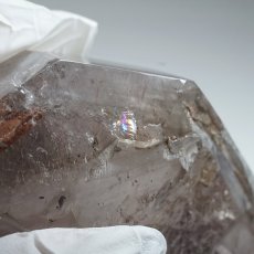 画像4: エレスチャルクォーツ ポリッシュ 182.8g ブラジル産【山梨甲府研磨】一点もの Elestial Quartz 原石 骸骨水晶 パーフェクトストーン お守り 浄化 天然石 パワーストーン (4)