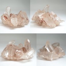画像2: マニカラン水晶 クラスター ヒマラヤ産 【一点物】 Manikarn Quartz 原石 ピンク 水晶 クォーツ 透明度 ヒマラヤ水晶 ヒーリング 浄化 天然石 パワーストーン (2)