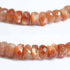 画像2: サンストーン ブレスレット タイヤカット【一点物】インド産 Sunstone 太陽 内包物 輝き 天然石 パワーストーン カラーストーン (2)