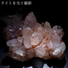 画像7: マニカラン水晶 クラスター ヒマラヤ産 【一点物】 Manikarn Quartz 原石 ピンク 水晶 クォーツ 透明度 ヒマラヤ水晶 ヒーリング 浄化 天然石 パワーストーン (7)