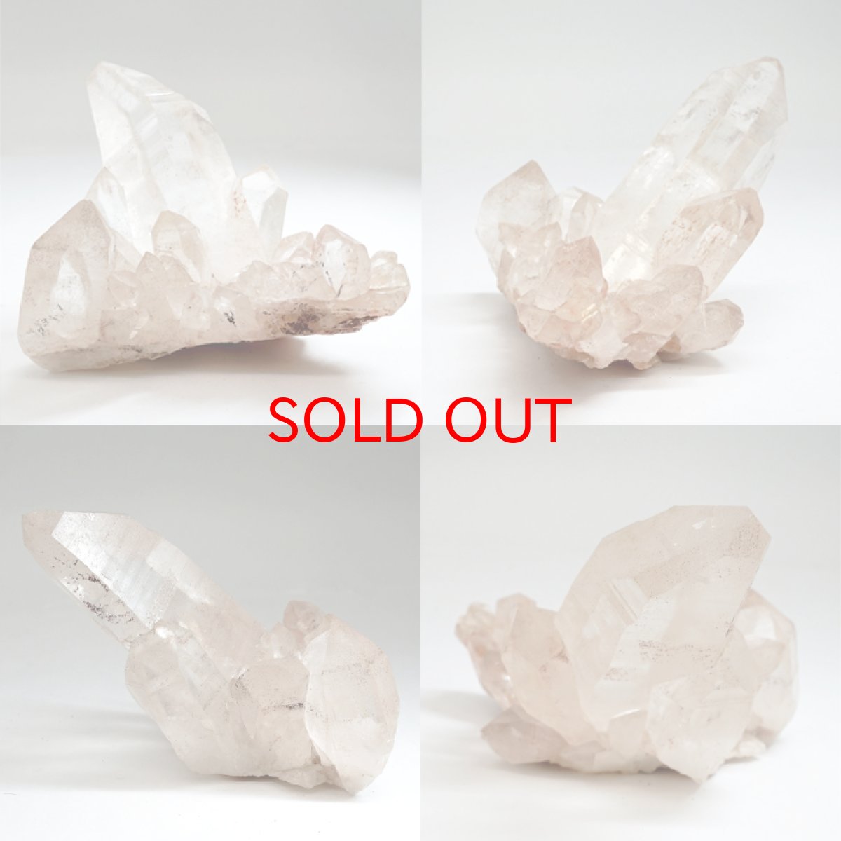 画像2: マニカラン水晶 クラスター ヒマラヤ産 【一点物】 Manikarn Quartz 原石 ピンク 水晶 クォーツ 透明度 ヒマラヤ水晶 ヒーリング 浄化 天然石 パワーストーン (2)