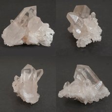 画像2: マニカラン水晶 クラスター ヒマラヤ産 【一点物】 Manikarn Quartz 原石 ピンク 水晶 クォーツ 透明度 ヒマラヤ水晶 ヒーリング 浄化 天然石 パワーストーン (2)