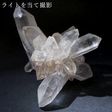 画像8: マニカラン水晶 クラスター ヒマラヤ産 【一点物】 Manikarn Quartz 原石 ピンク 水晶 クォーツ 透明度 ヒマラヤ水晶 ヒーリング 浄化 天然石 パワーストーン (8)