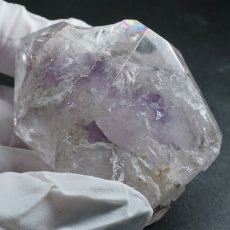 画像4: エレスチャルクォーツ ポリッシュ 70.0g ブラジル産【山梨甲府研磨】一点もの Elestial Quartz 原石 骸骨水晶 パーフェクトストーン  天然石 パワーストーン (4)
