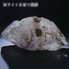 画像7: エレスチャルクォーツ ポリッシュ 182.8g ブラジル産【山梨甲府研磨】一点もの Elestial Quartz 原石 骸骨水晶 パーフェクトストーン お守り 浄化 天然石 パワーストーン (7)