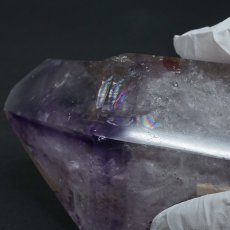 画像4: エレスチャルクォーツ ポリッシュ 362.3g ブラジル産【山梨甲府研磨】一点もの Elestial Quartz 原石 骸骨水晶 パーフェクトストーン お守り 浄化 天然石 パワーストーン (4)