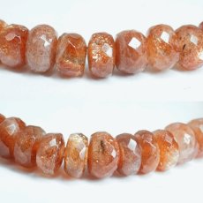 画像2: サンストーン ブレスレット タイヤカット【一点物】インド産 Sunstone 太陽 内包物 輝き 天然石 パワーストーン カラーストーン (2)