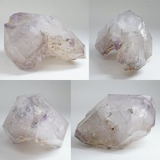 画像2: エレスチャルクォーツ ポリッシュ 381.3g ブラジル産【山梨甲府研磨】一点もの Elestial Quartz 原石 骸骨水晶 パーフェクトストーン お守り 浄化 天然石 パワーストーン (2)