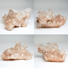 画像2: マニカラン水晶 クラスター ヒマラヤ産 【一点物】 Manikarn Quartz 原石 ピンク 水晶 クォーツ 透明度 ヒマラヤ水晶 ヒーリング 浄化 天然石 パワーストーン (2)