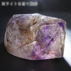 画像7: エレスチャルクォーツ ポリッシュ 83.2g ブラジル産【山梨甲府研磨】一点もの Elestial Quartz 原石 骸骨水晶 パーフェクトストーン お守り 浄化 天然石 パワーストーン (7)